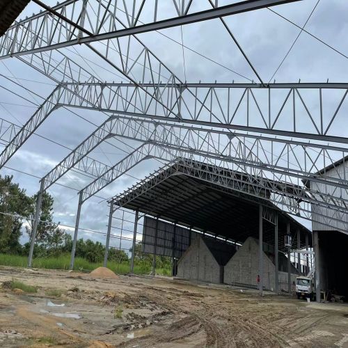 Modern rice mill factory construction in Surinam